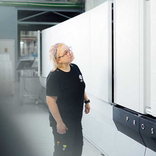 Kirjapainon työntekijä Jertta Kouhia